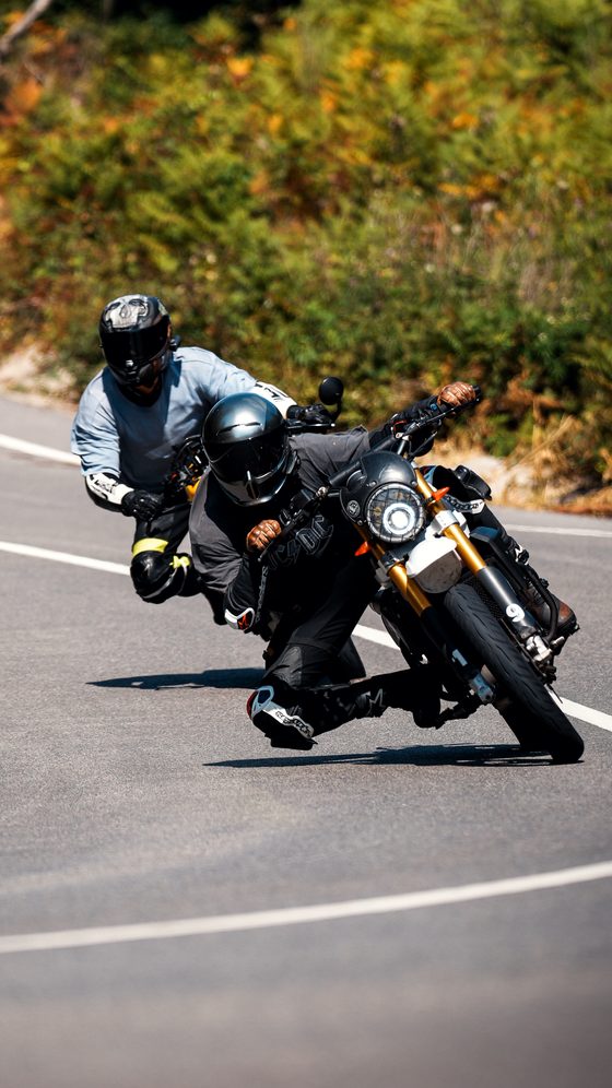 Motorcycle photo color-graded with Color Grade