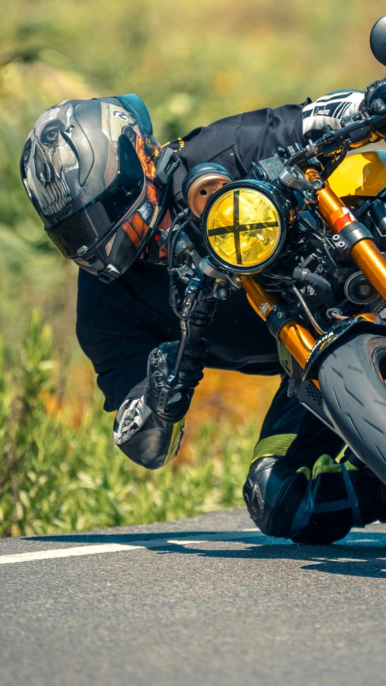 Motorcycle photo color-graded with Color Grade