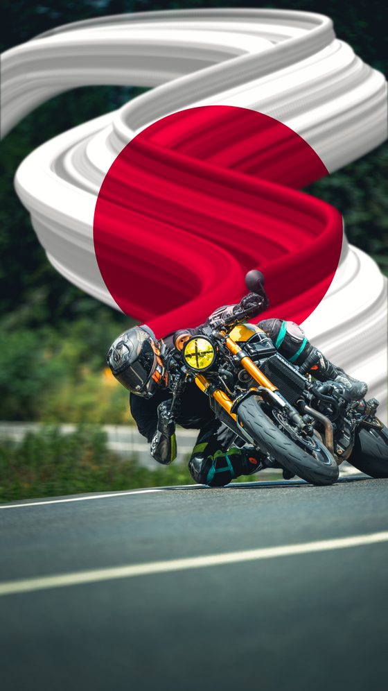 Motorcycle photo with a speed effect made with Motion Blur